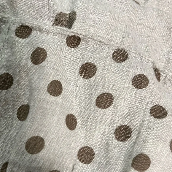 Made in Italy Women’s Italian Linen Smocked Ruched Tiered Feminine Midi Skirt - Picture 6 of 6